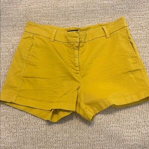 J. Crew Mustard Chino Shorts- size 8- EUC
